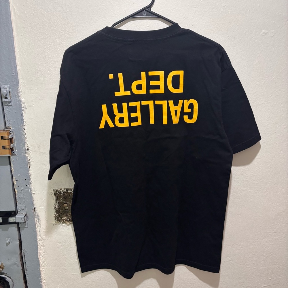 Gallery Dept Black Tee with Yellow Print